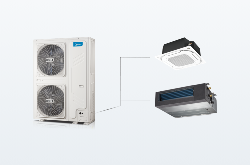 美的——輕型商用中央空調(diào) 變頻十匹一拖二中央空調(diào)